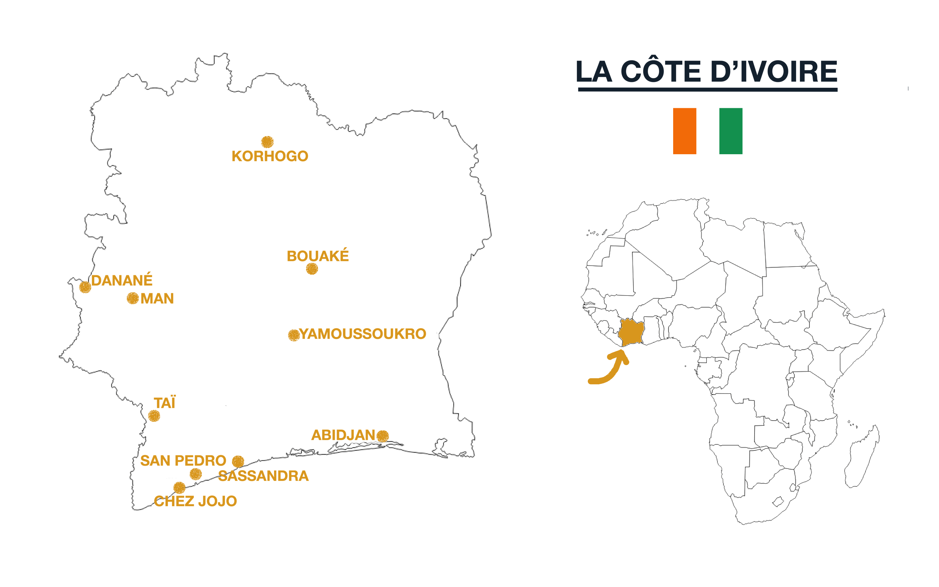 carta cote d'ivoire blog voyage itinéraire