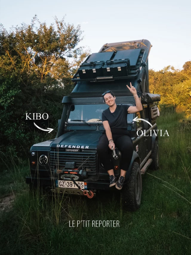 -> Qui suis-je ?  👐🏻 Je m’appelle Olivia, j’ai 30 ans et je viens d’un petit village du sud de la France (Bouzigues 34 rpz).  📸 Je suis créatrice de contenu indépendante c’est à dire photographe, vidéaste, influenceuse, blogueuse voyage, monteuse, réalisatrice, rédactrice web, entrepreneuse.. et oui c’est mon métier à temps plein !  🌍 Je voyage principalement seule mais parfois accompagnée. Principalement en véhicule aménagé mais parfois en sac à dos. Principalement en Afrique mais parfois sur d’autres continents.  🚐 Ma maison sur roue s’appelle Kibo, c’est un Land Rover Defender de 1996 avec lequel je suis entrain de faire le tour du continent africain (et + si affinité).  🤳 À travers mes réseaux je souhaite partager la beauté de notre monde et surtout la richesse de nos différentes cultures. J’aime aller à la rencontre des gens, me laisser porter par l’aventure et montrer la diversité de notre planète !  🧍🏻‍♀️Ce qui me tient aussi particulièrement à cœur c’est de prouver qu’on peut faire plein de choses en étant une femme. Qu’on peut aller au delà de nos peurs et être capable de vivre des aventures incroyables ou de lancer des projets toujours plus inspirants !  📲 Je partage des photos & vidéos quotidiennement sur Instagram, des reportages longs formats chaque semaine sur YouTube et des articles plein de conseils chaque mois sur mon blog.  ✌🏻 Bienvenue par ici :)