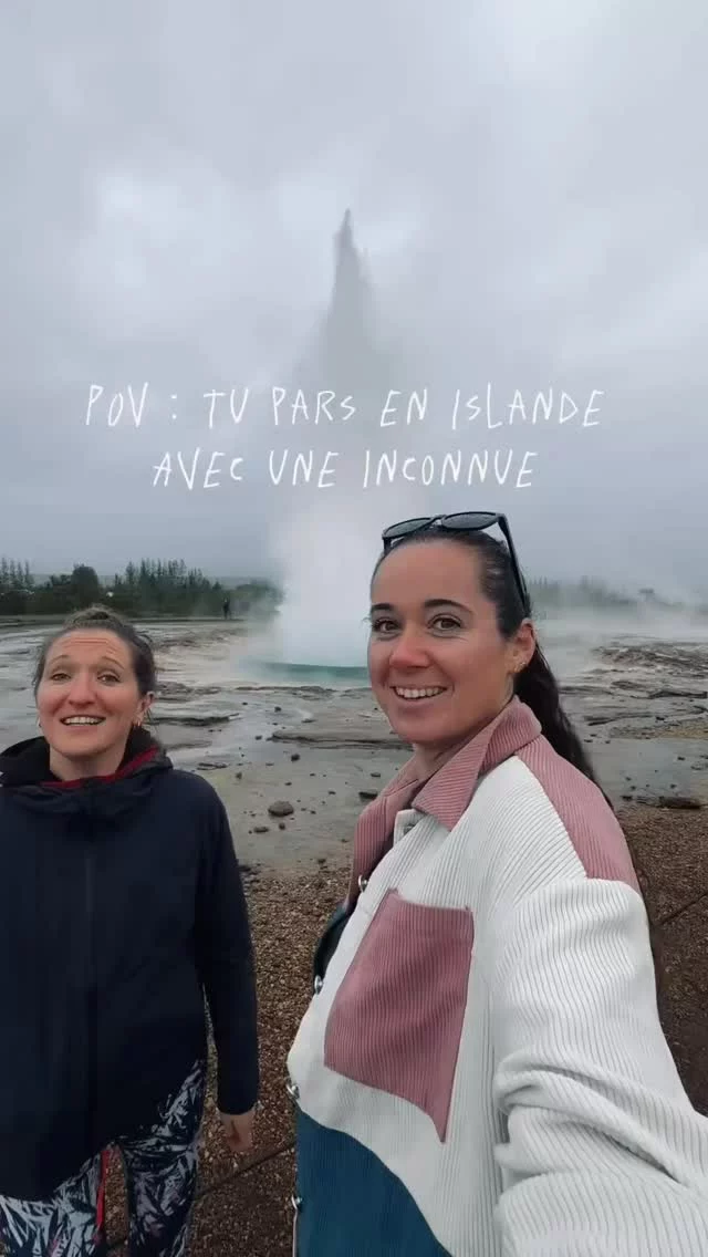 En Islande.. avec une inconnue 🇮🇸  C’est parti pour une semaine de road trip en 4x4 autour de l’île ! Et je ne suis pas seule pour cette aventure, je pars avec Florine qui a gagné le jeu concours pour venir voyager avec moi 🙊  On ne se connaît absolument pas, on s’est rencontré à l’aéroport.. mais on va vivre une aventure de folie ensemble !  Voici tout ce qu’il s’est passé pendant notre première journée en Islande 😍  Un voyage en collaboration avec @travelbase.fr @travelbase.nomads.fr 🩵  #travelbase #islande #iceland #roadtrip #4x4iceland